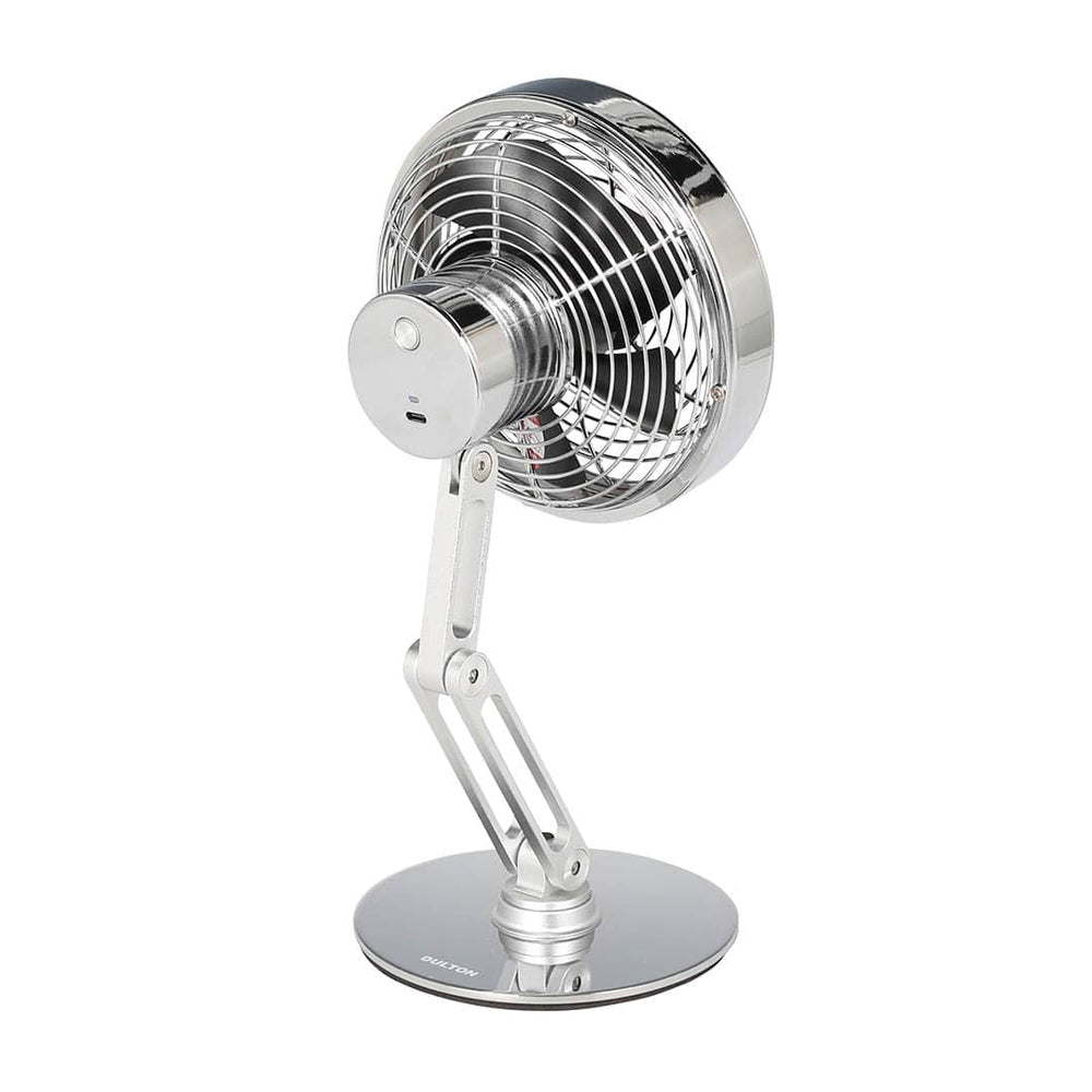 SWING ARM DESK FAN CROME/BLACK DULTON