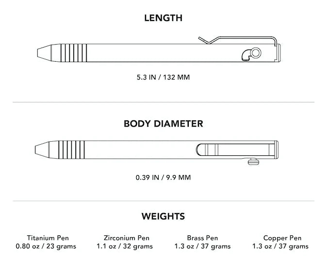 Big Idea Design - Slim Bolt Action Pen