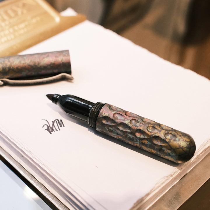 Signator Junior - Titanium Permanent Marker / Vault by Maratac® Chaotic Aurora Pattern Countycomm