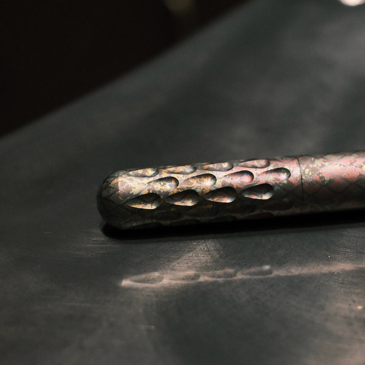 Signator Junior - Titanium Permanent Marker / Vault by Maratac® Chaotic Aurora Pattern Countycomm