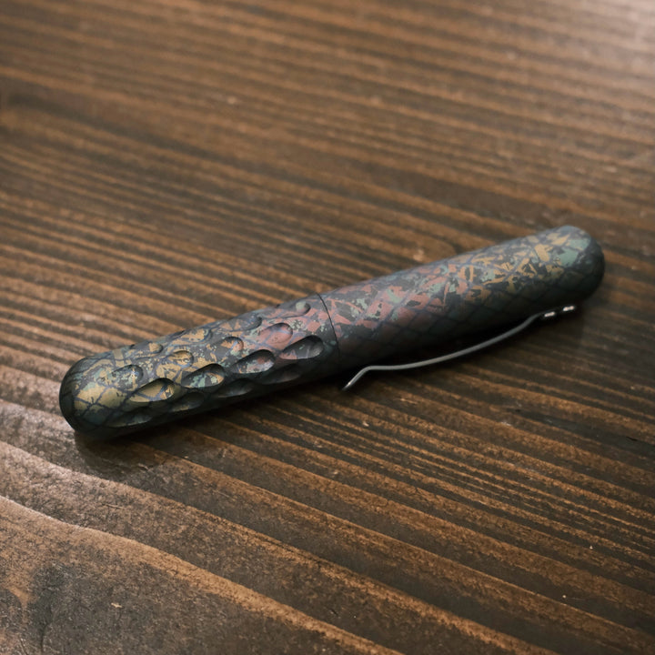 Signator Junior - Titanium Permanent Marker / Vault by Maratac® Chaotic Aurora Pattern Countycomm