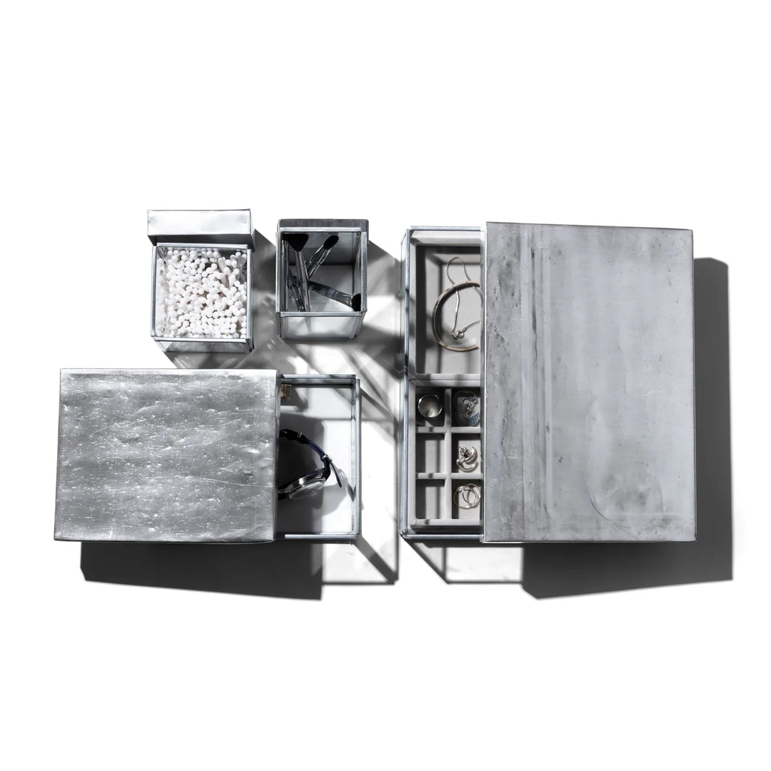 重製再生鋼蓋玻璃盒 - 筆架