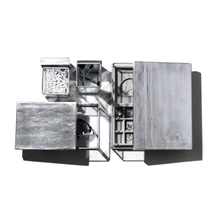 重製再生鋼蓋玻璃盒 - 筆架