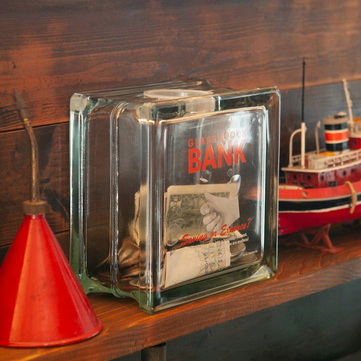 Glass Block Bank Square DULTON