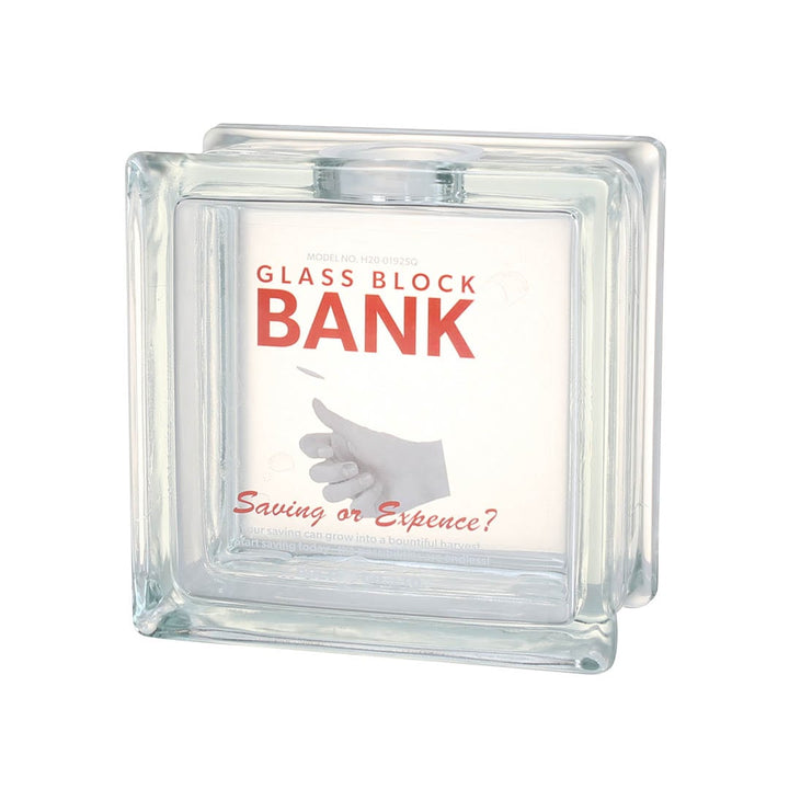 Glass Block Bank Square DULTON