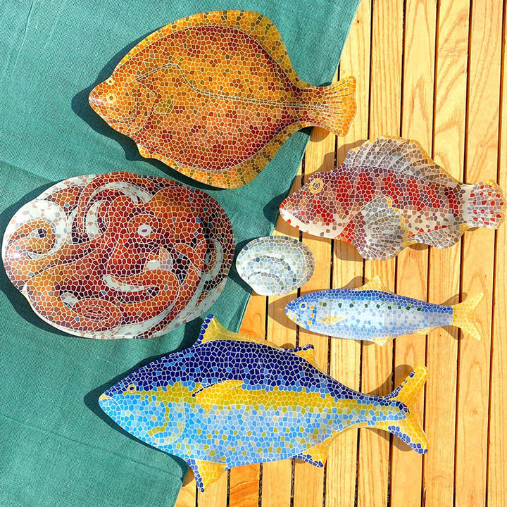 Glass Fishery Plate / Clam DULTON