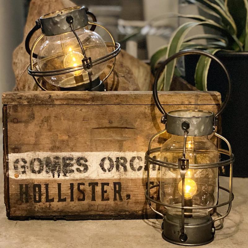 LED Lantern A. Silver