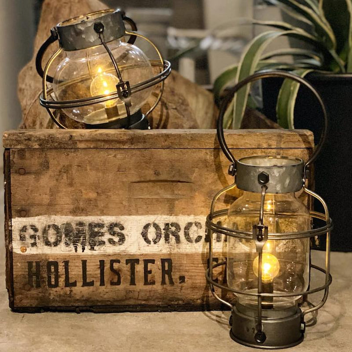 LED Lantern A. Silver