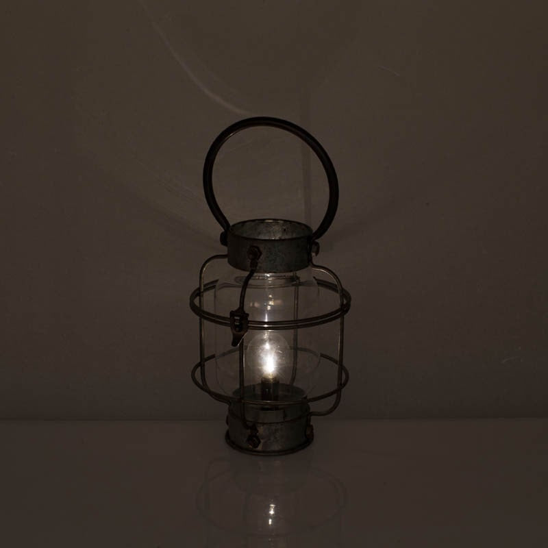 LED Lantern A. Silver