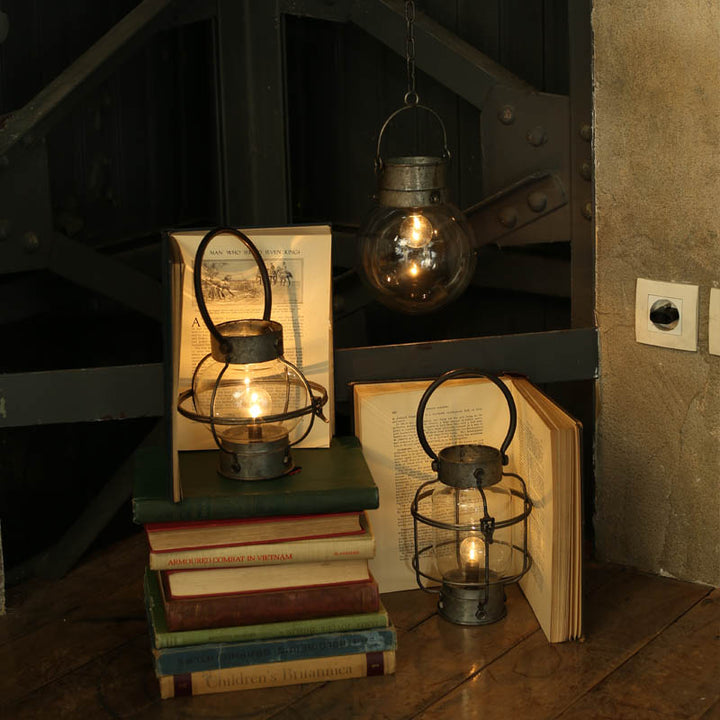 LED Lantern A. Silver