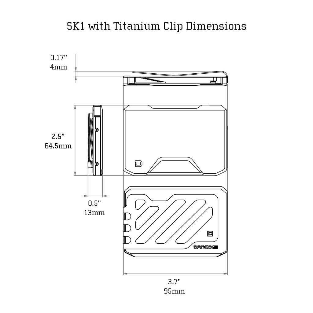 SK1 SPECIAL EDITION CHAMPAGNE GOLD SLIDE KICK WALLET Dango