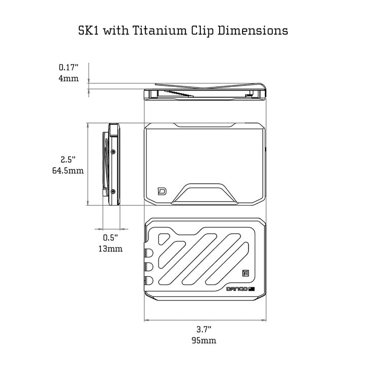 SK1 SPECIAL EDITION CHAMPAGNE GOLD SLIDE KICK WALLET Dango