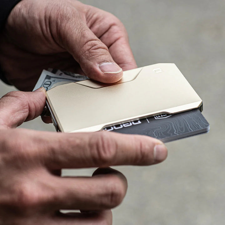 SK1 SPECIAL EDITION CHAMPAGNE GOLD SLIDE KICK WALLET Dango