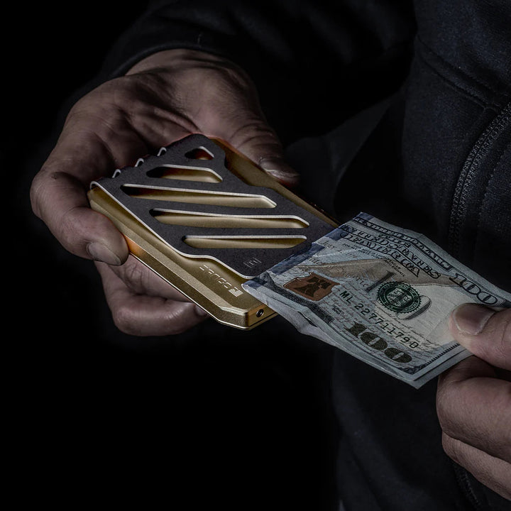 SK1 SPECIAL EDITION CHAMPAGNE GOLD SLIDE KICK WALLET Dango