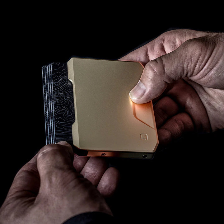 SK1 SPECIAL EDITION CHAMPAGNE GOLD SLIDE KICK WALLET Dango