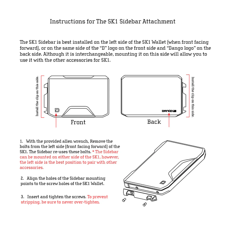 SK1 STAINLESS STEEL SIDEBAR MULTI-TOOL Dango