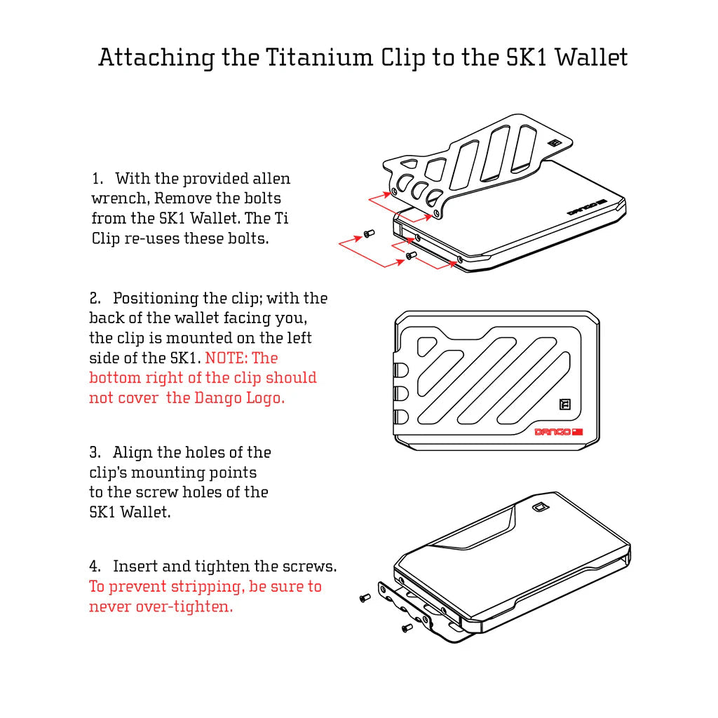 SK1 TITANIUM MONEY CLIP Dango
