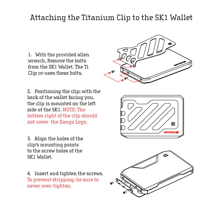 SK1 TITANIUM MONEY CLIP Dango
