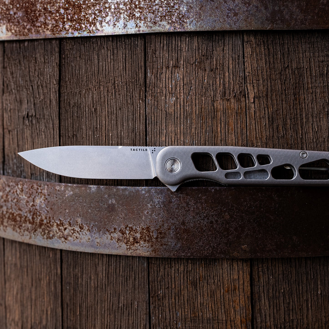 Skeletonized Rockwall Flipper Tactile Knife