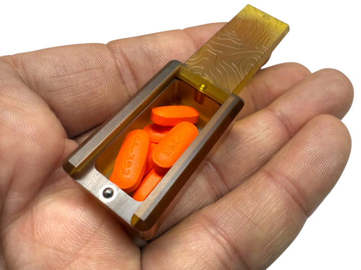 Tiny Ultem Pocket Box - Gen 3 Topo + Glow Silicone Holder Countycomm