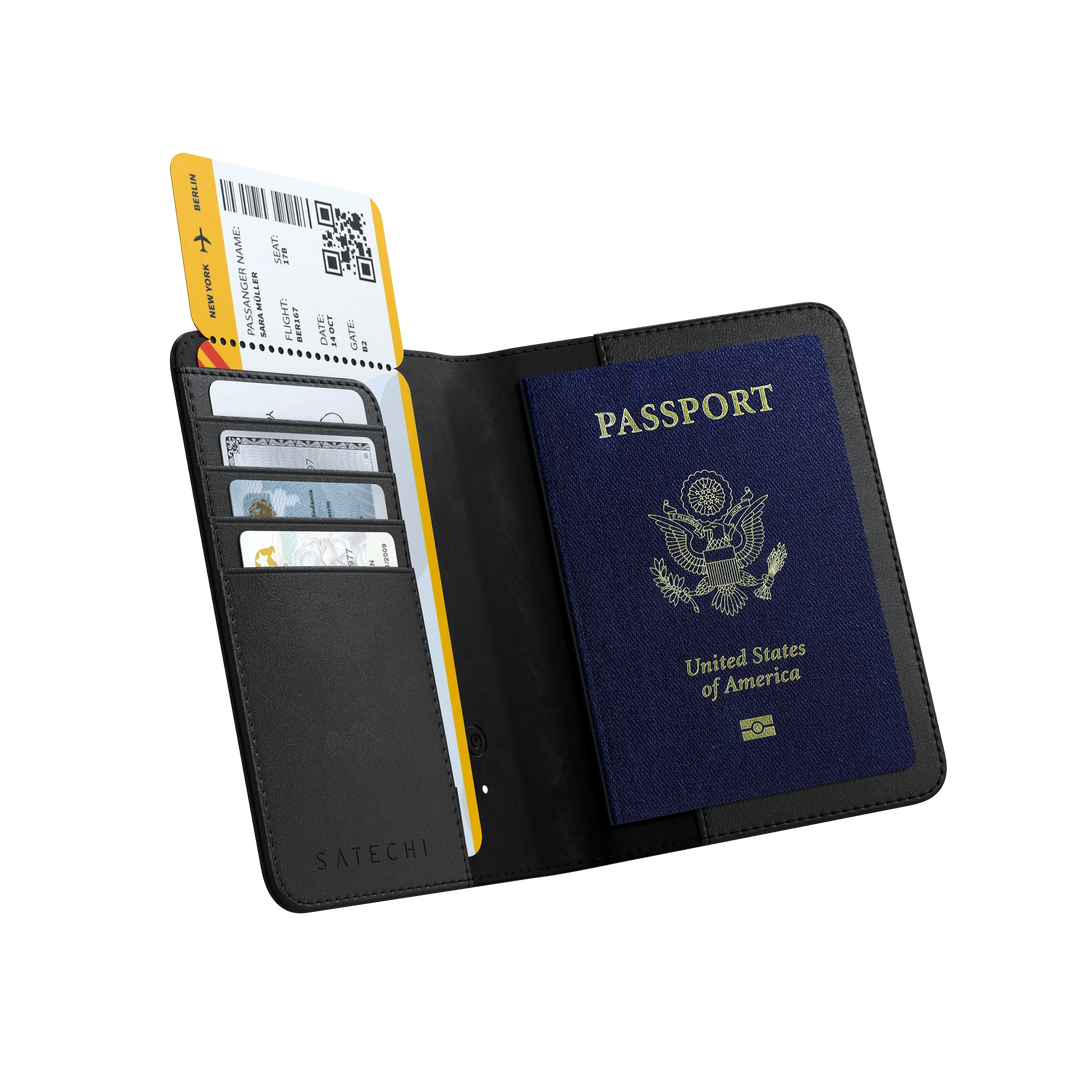 Vegan-Leather FindAll™ Passport Cover Satechi