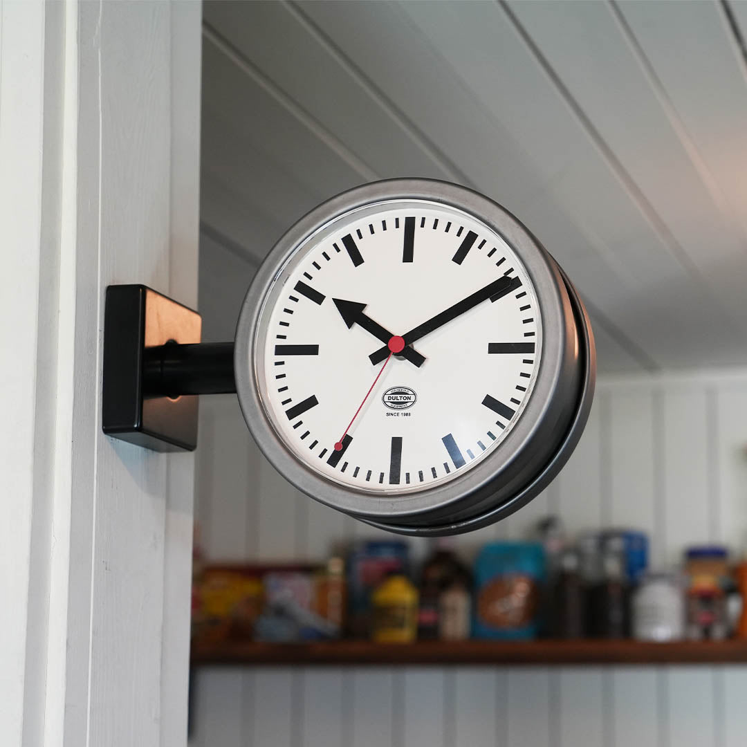 DOUBLE FACE CLOCK 170D2 MAT DULTON