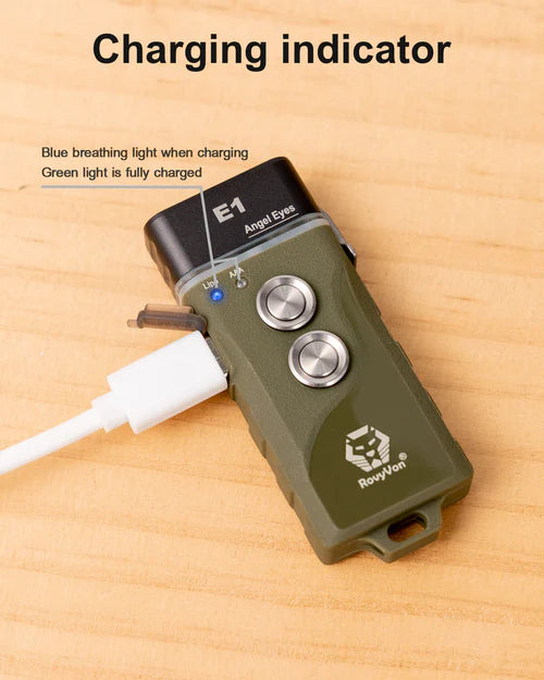 Angel Eyes E1 Hybrid Keychain with Metal Switch RovyVon