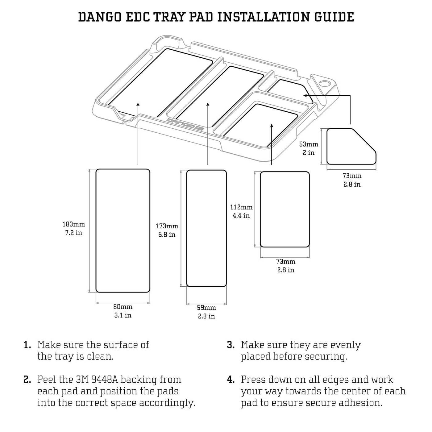 DANGO - EDC Tray with DTEX Pad - FEVERGUY
