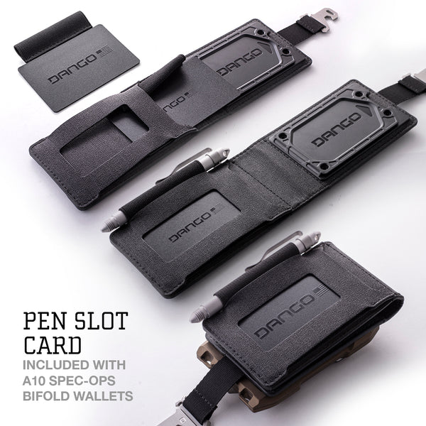 A10 DTEX Bifold Pull Pocket | With MT01 & Pen Slot Card