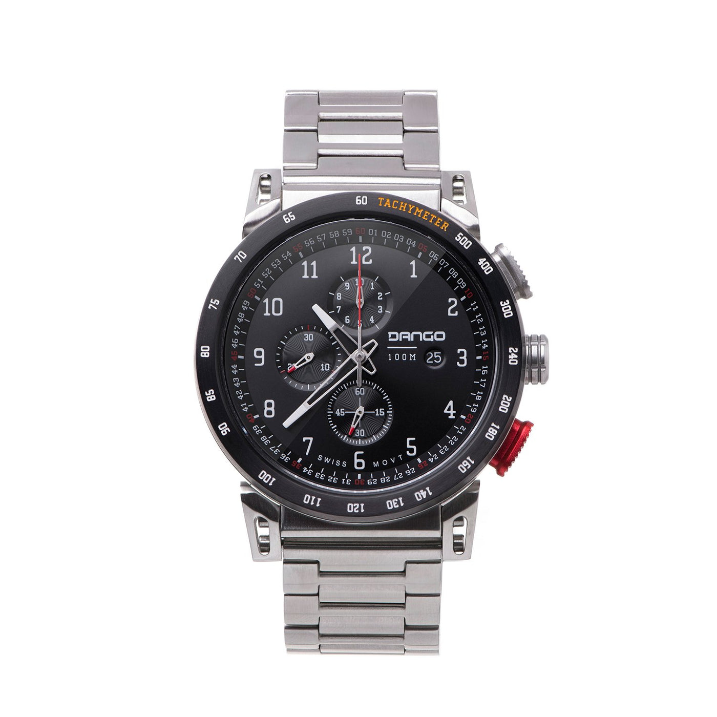 DANGO - CR-01 - Chrono Watch | Metal Bracelet & Micro Adjustment Bundle - FEVERGUY