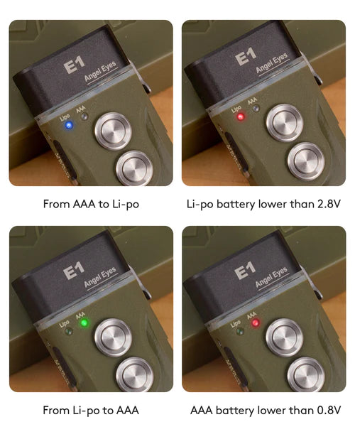 Angel Eyes E1 Hybrid Keychain with Metal Switch RovyVon