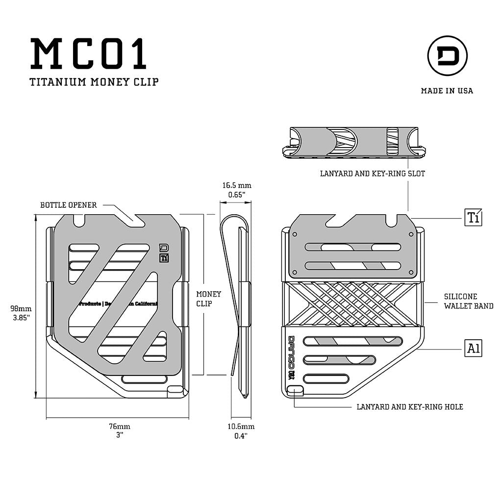 MC01鈦金屬錢夾