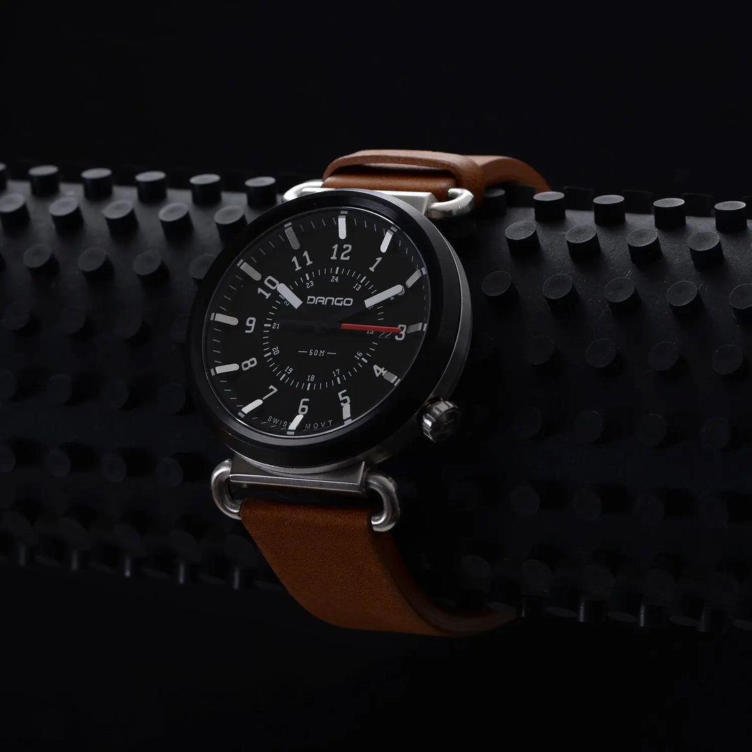 DANGO - TK-01 - Trek Watch | Horween Leather Straps - FEVERGUY