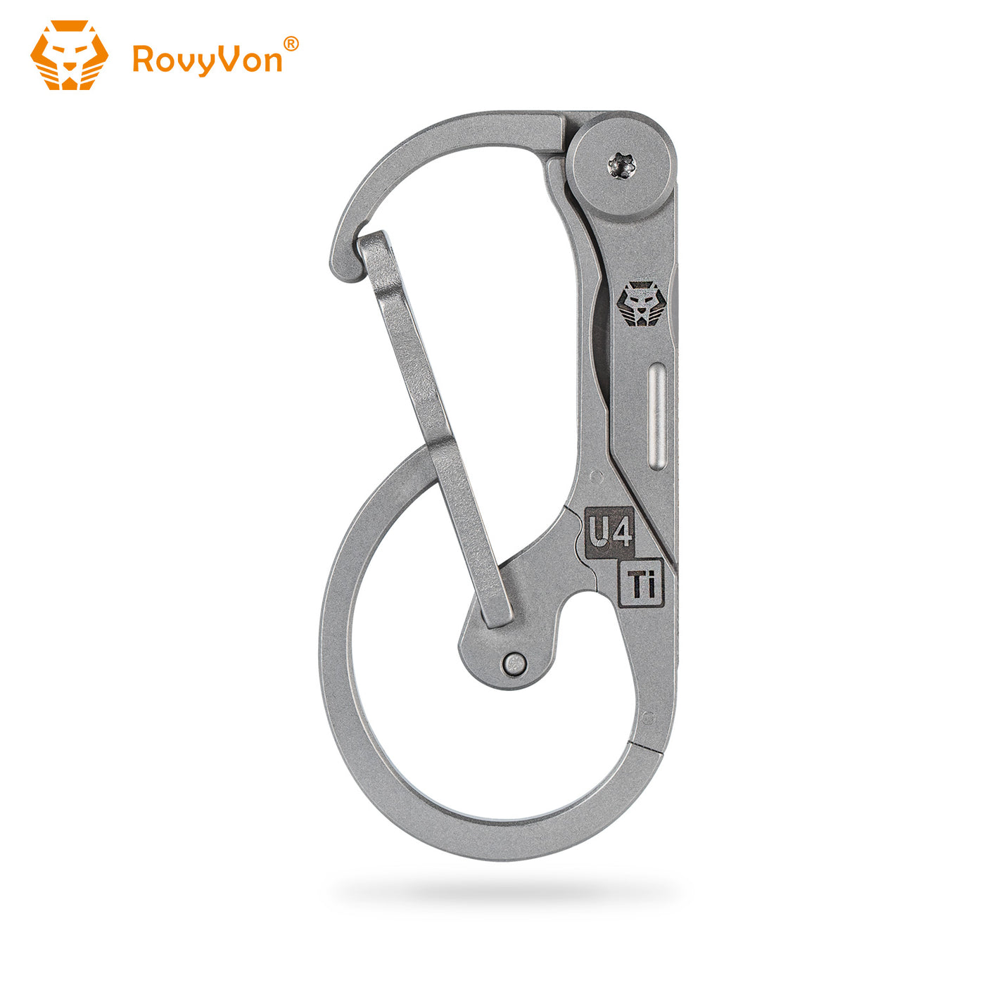 RovyVon Utility U8 Titanium Quick-release Keychain Carabiner
