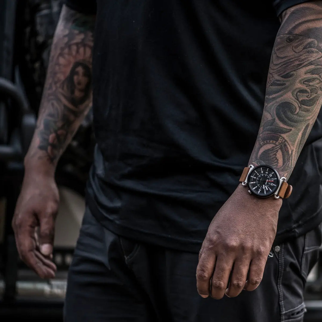 DANGO - TK-01 - Trek Watch | Horween Leather Straps - FEVERGUY