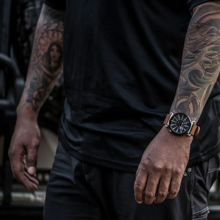 DANGO - TK-01 - Trek Watch | Horween Leather Straps - FEVERGUY