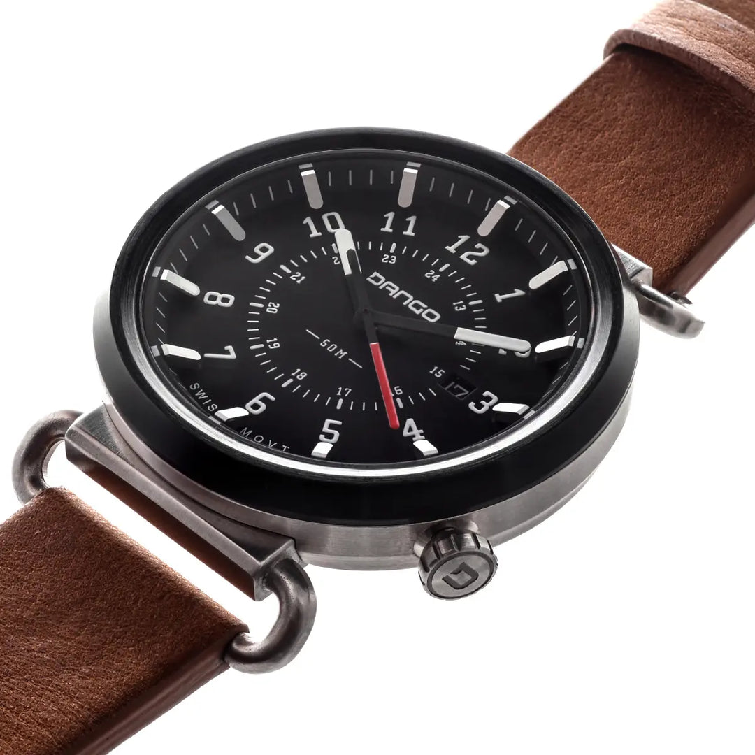 DANGO - TK-01 - Trek Watch | Horween Leather Straps - FEVERGUY