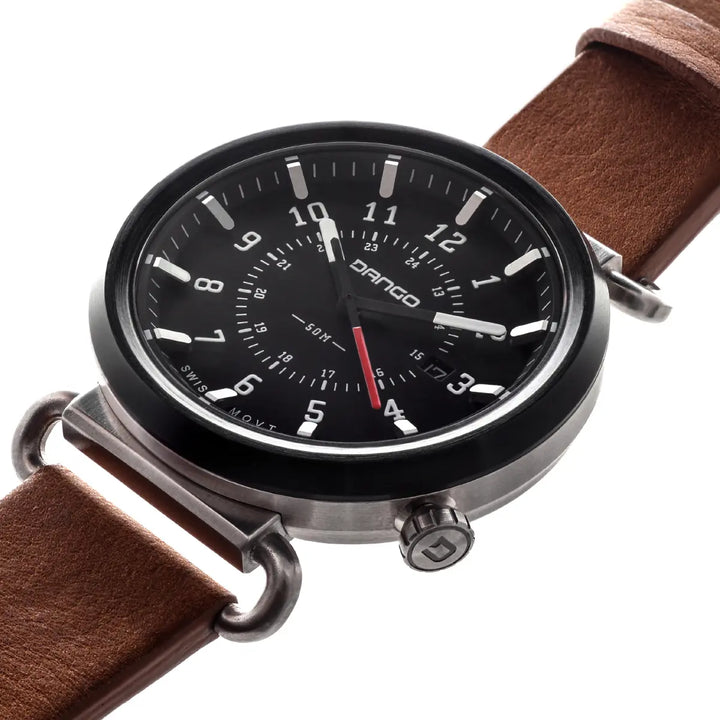 DANGO - TK-01 - Trek Watch | Horween Leather Straps - FEVERGUY