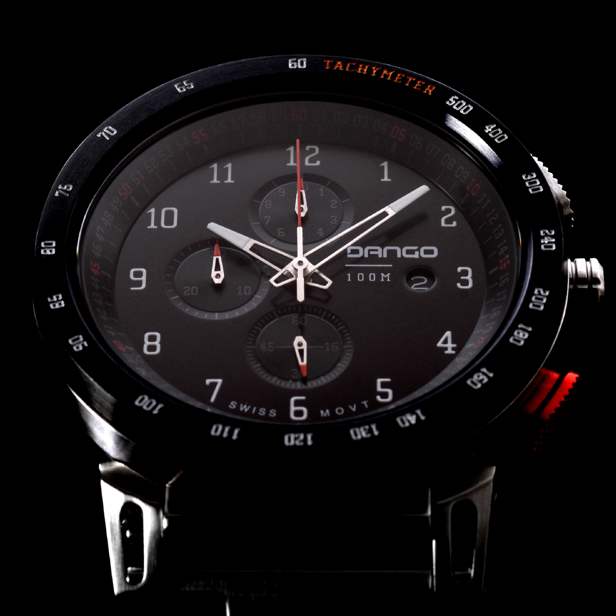 DANGO - CR-01 - Chrono Watch | Horween Leather Straps - FEVERGUY