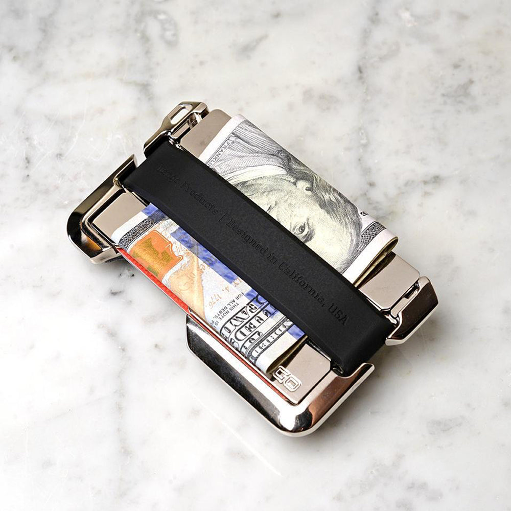 DANGO - D02 Dapper Wallet | Single Pocket Nickel Plated | Hand Polished - FEVERGUY